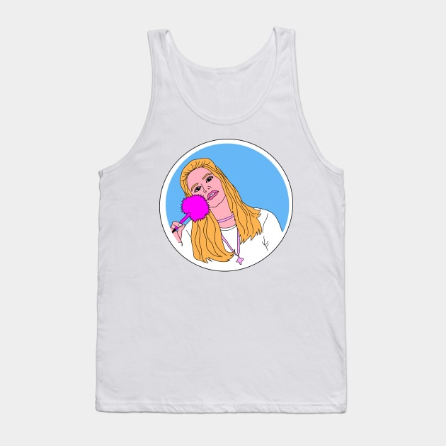 Cher Clueless Totally Buggin Tank Top by gerasute